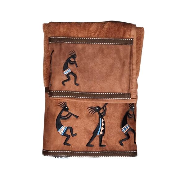 AVANTI KOKOPELLI BATH Towels LOT OF 3 Hand Towel( 1) & Towel Sheet (2) - Picture 3 of 6